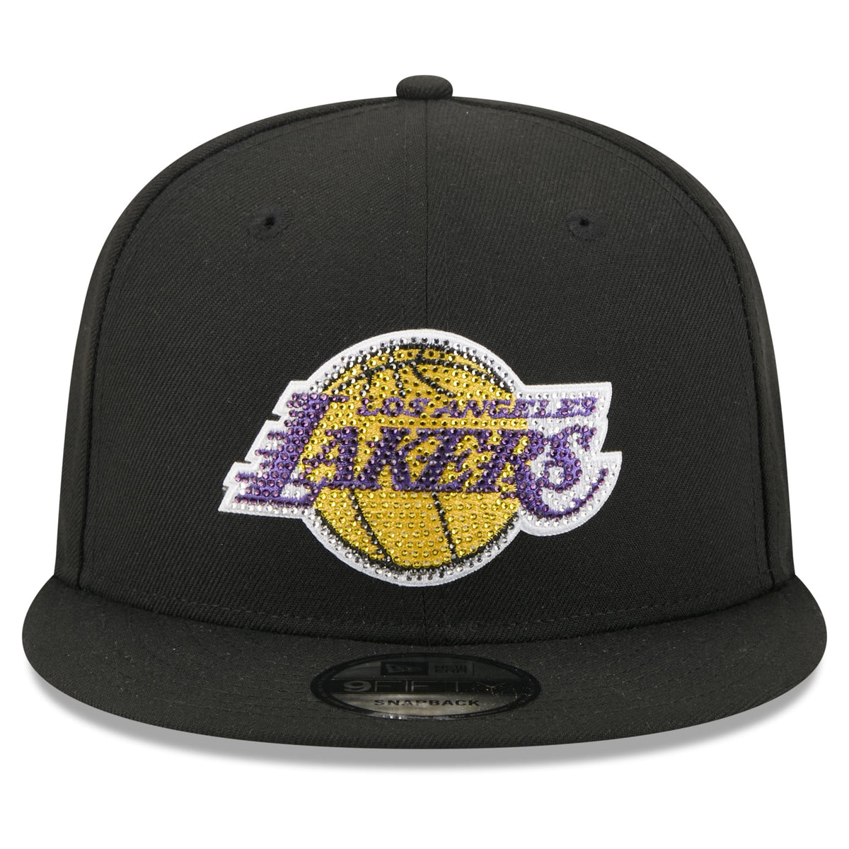 Men's Los Angeles Lakers New Era Black 2026 NBA Draft Crystal 9FIFTY Snapback Hat