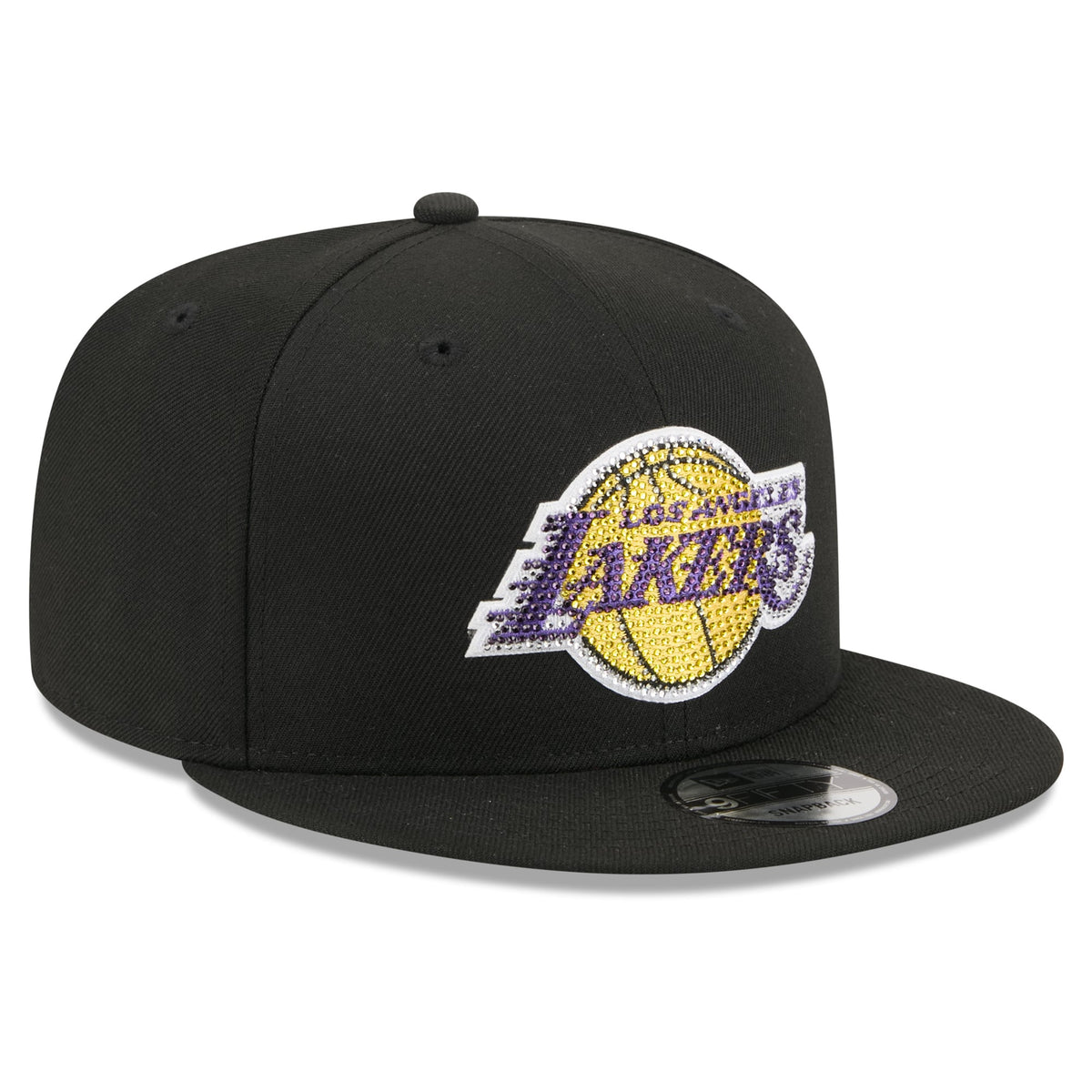 Men's Los Angeles Lakers New Era Black 2026 NBA Draft Crystal 9FIFTY Snapback Hat