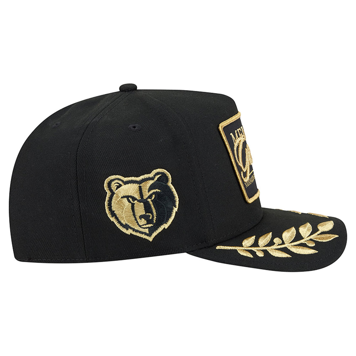 Men's Memphis Grizzlies  New Era Black Golden 9FIFTY Snapback Hat
