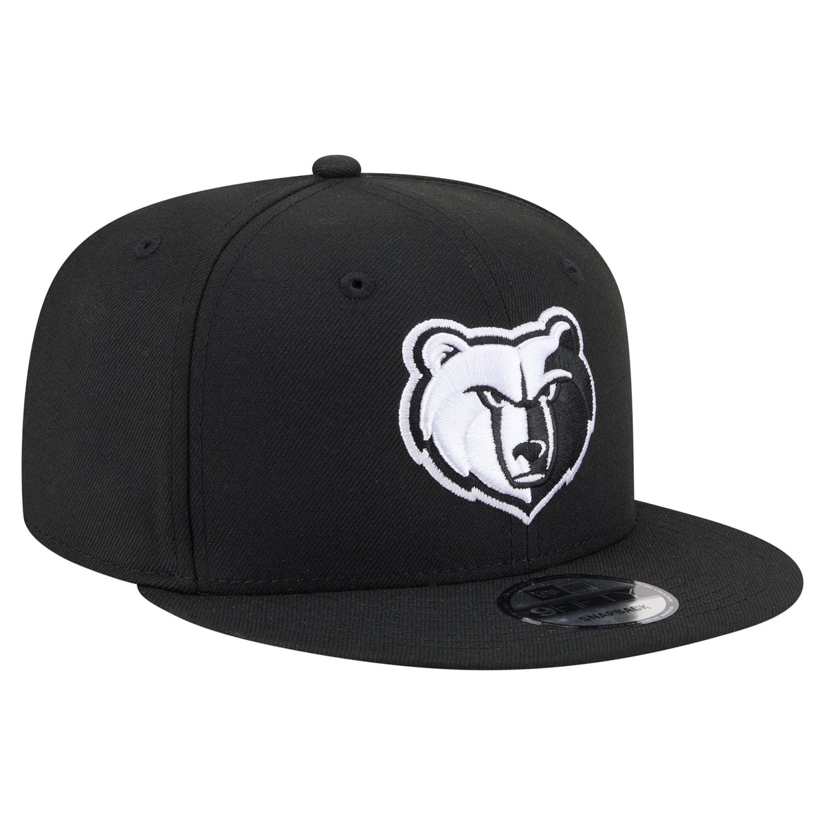Men's Memphis Grizzlies  New Era Black Team 9FIFTY Snapback Hat