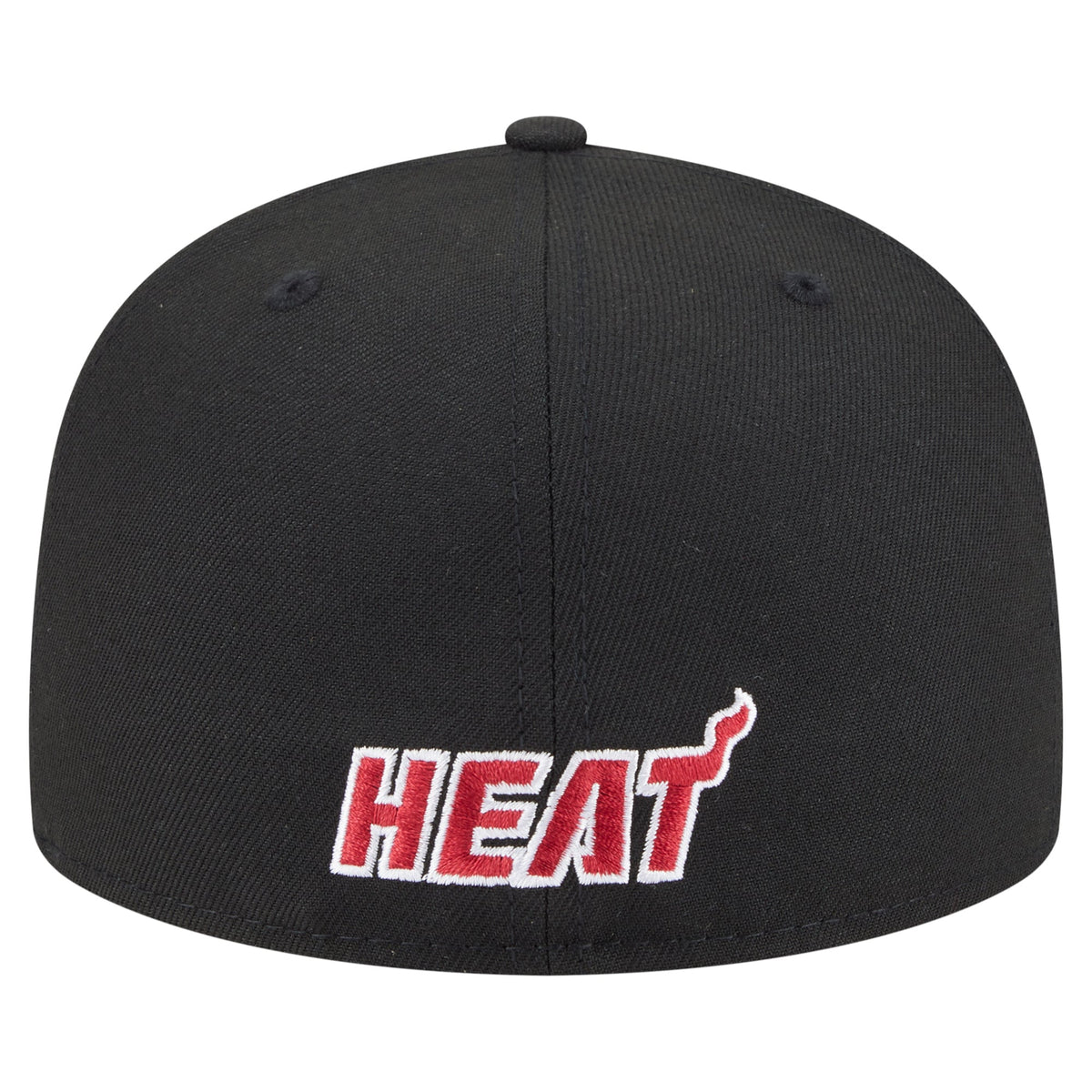 Men's Miami Heat  New Era Black Deceptor 59FIFTY Fitted Hat