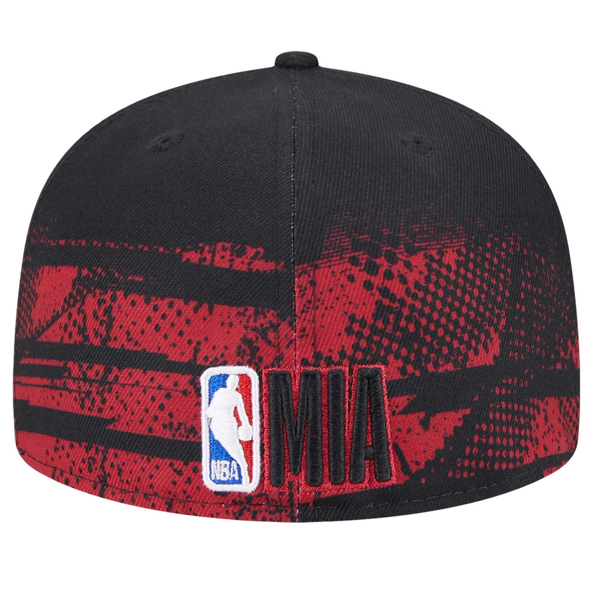 Men's Miami Heat New Era Black Tip-Off 59FIFTY Fitted Hat