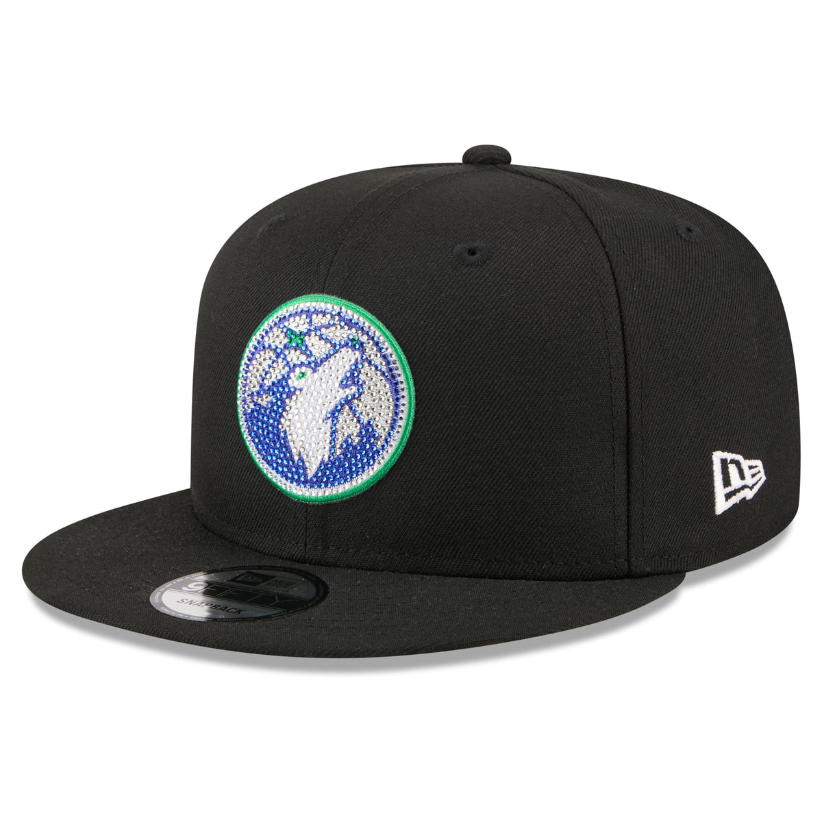 Men's Minnesota Timberwolves New Era Black 2026 NBA Draft Crystal 9FIFTY Snapback Hat