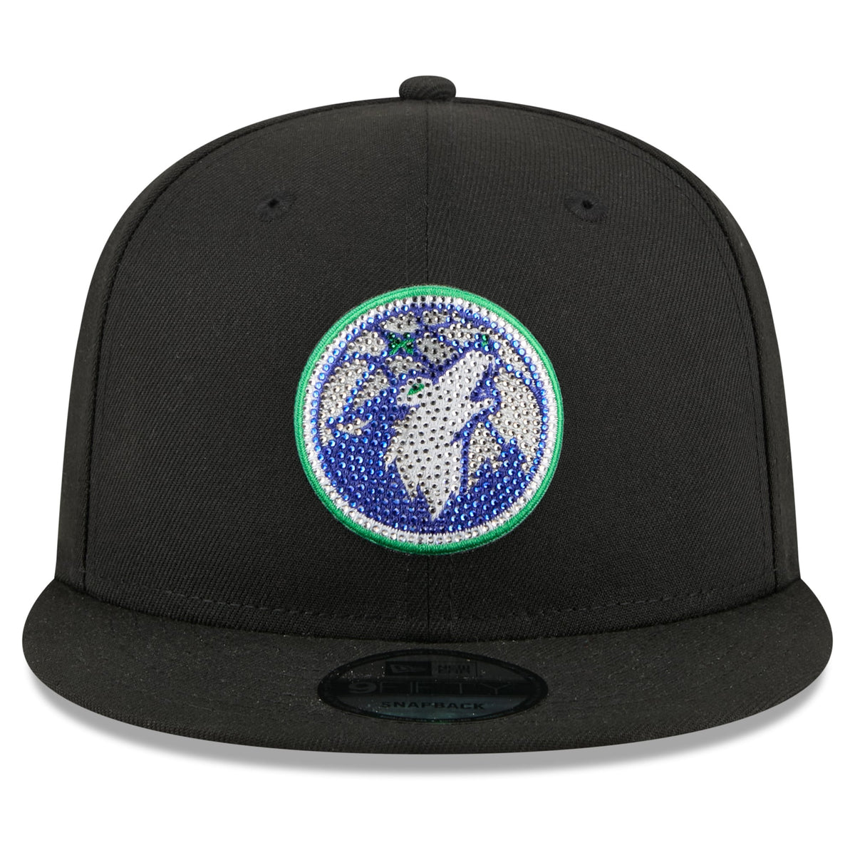 Men's Minnesota Timberwolves New Era Black 2026 NBA Draft Crystal 9FIFTY Snapback Hat