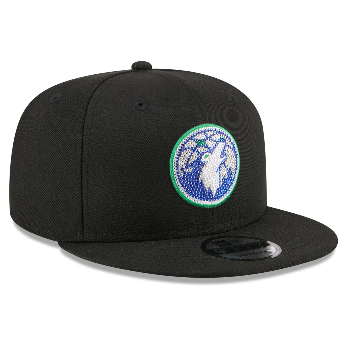Men's Minnesota Timberwolves New Era Black 2026 NBA Draft Crystal 9FIFTY Snapback Hat