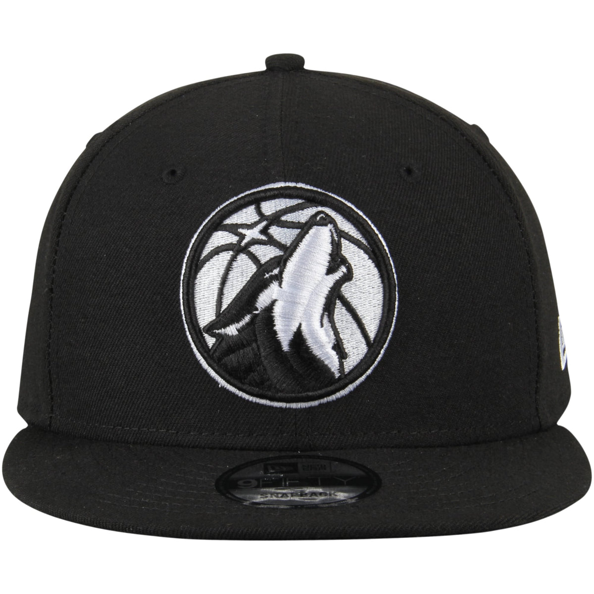 Men's Minnesota Timberwolves New Era Black 9FIFTY Snapback Adjustable Hat