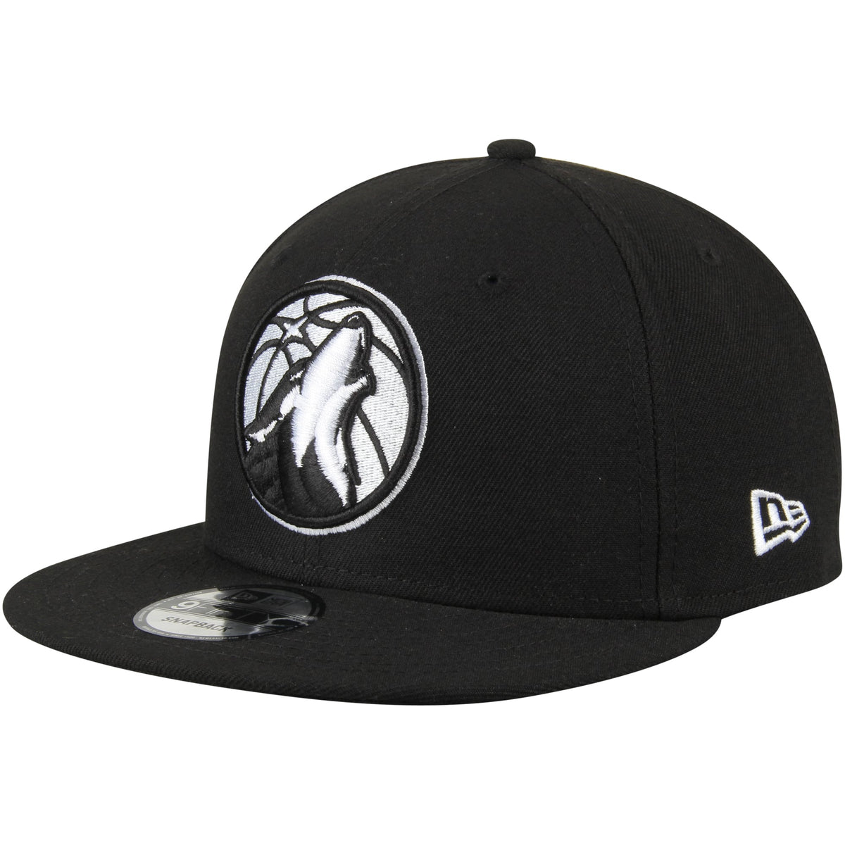 Men's Minnesota Timberwolves New Era Black 9FIFTY Snapback Adjustable Hat