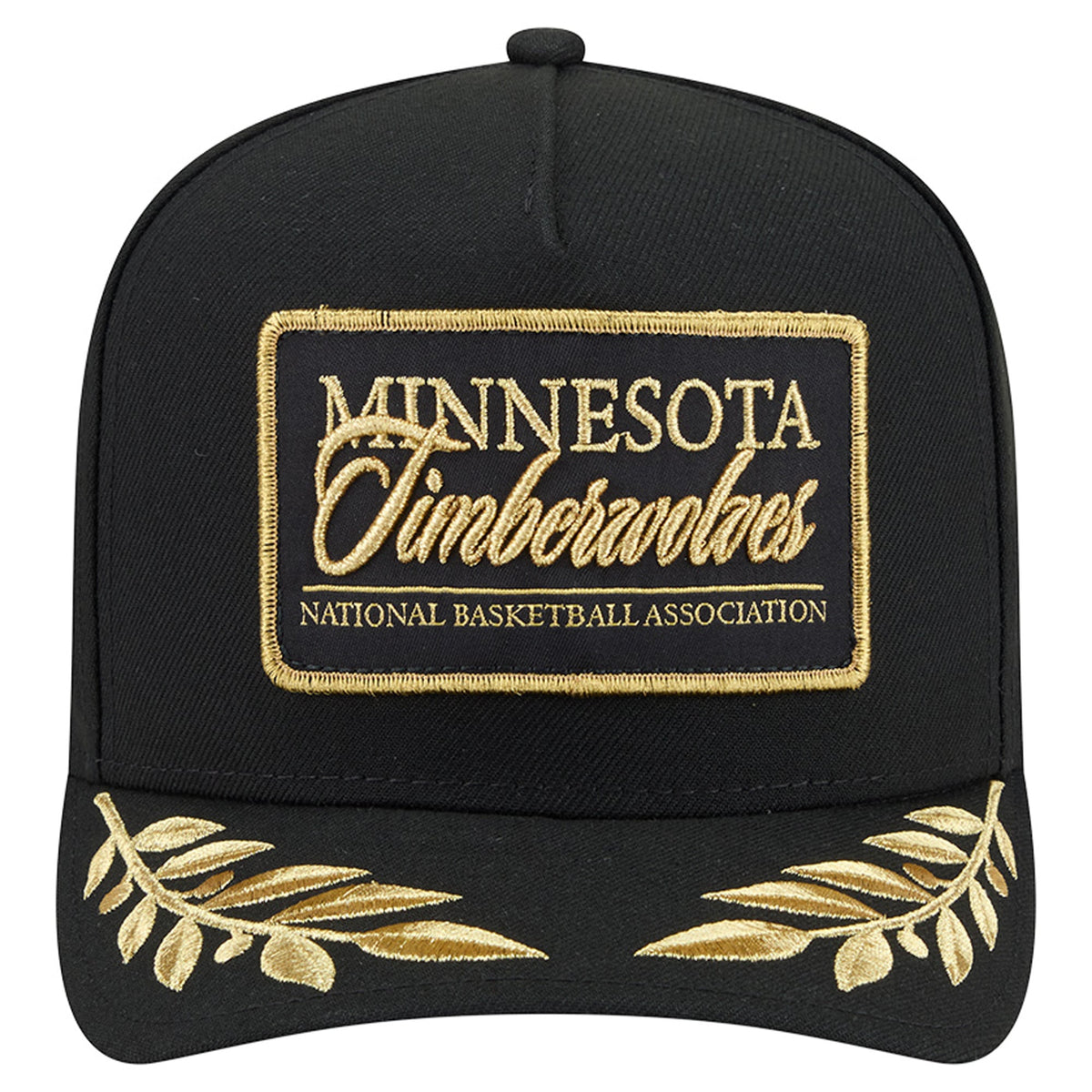 Men's Minnesota Timberwolves  New Era Black Golden 9FIFTY Snapback Hat