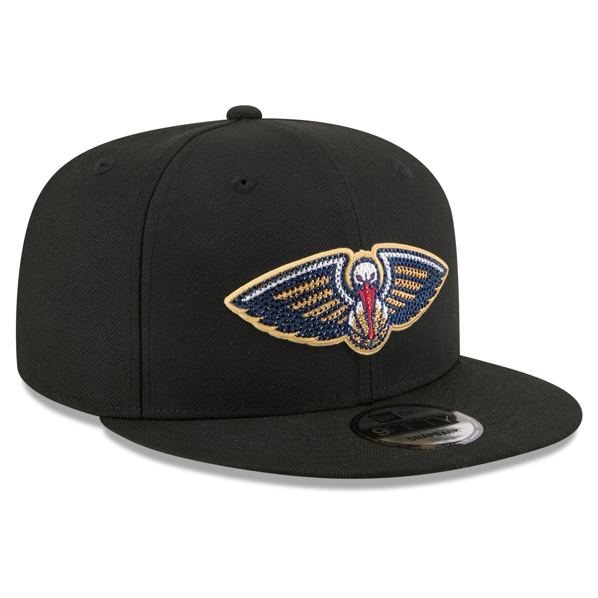 Men's New Orleans Pelicans New Era Black 2026 NBA Draft Crystal 9FIFTY Snapback Hat