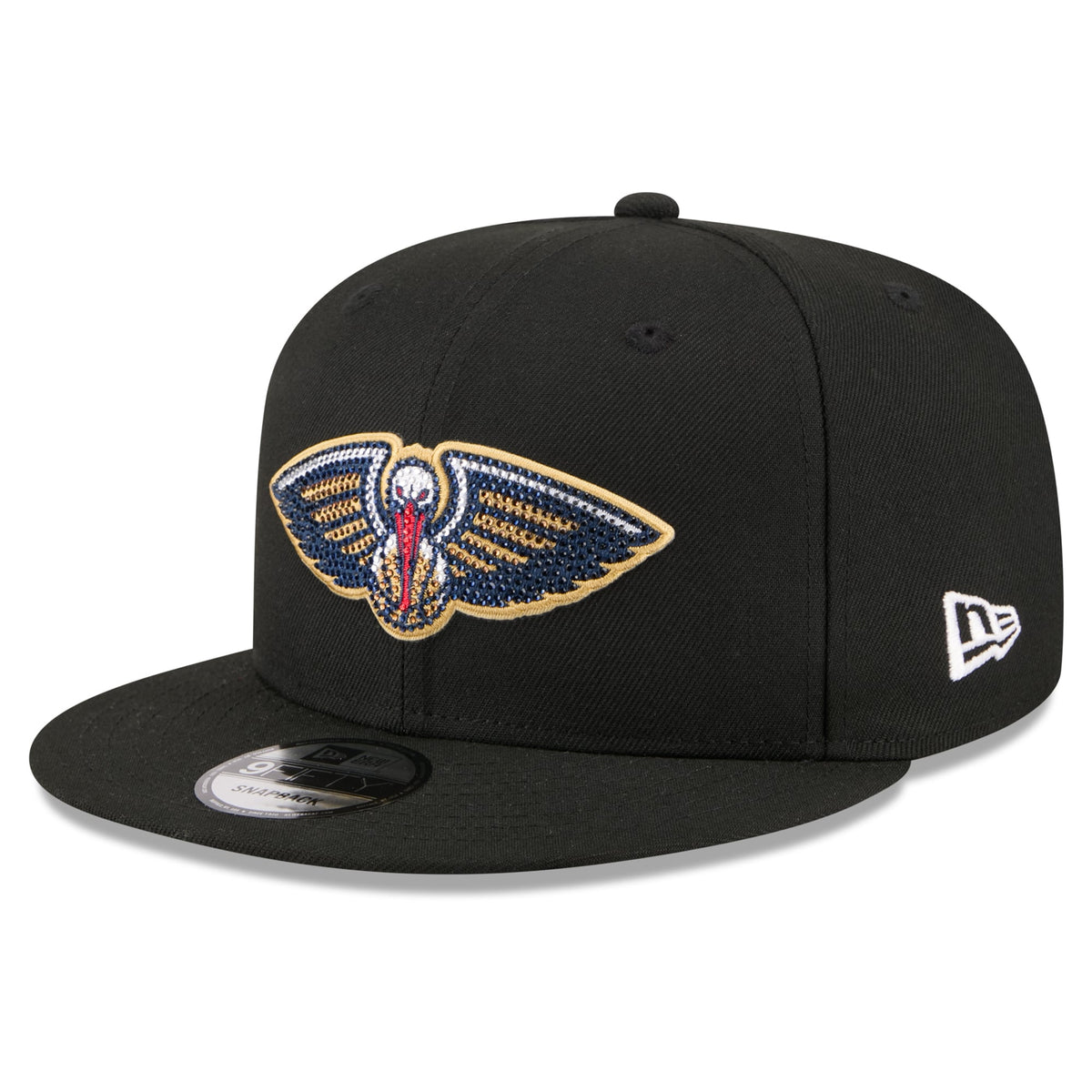 Men's New Orleans Pelicans New Era Black 2026 NBA Draft Crystal 9FIFTY Snapback Hat