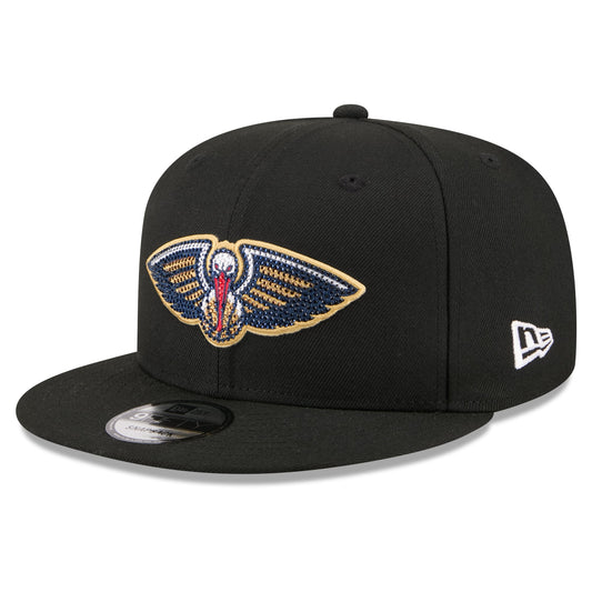 Men's New Orleans Pelicans New Era Black 2026 NBA Draft Crystal 9FIFTY Snapback Hat