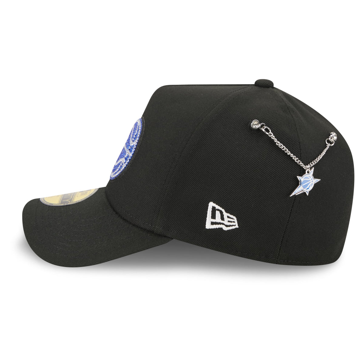 Men's Orlando Magic New Era Black 2026 NBA Draft On-Stage Crystal A-Frame 59FORTY Fitted Hat