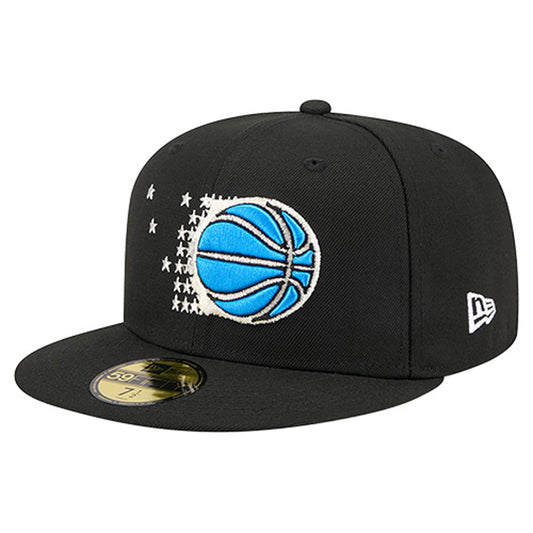 Men's Orlando Magic  New Era Black Core Logo 59FIFTY Fitted Hat