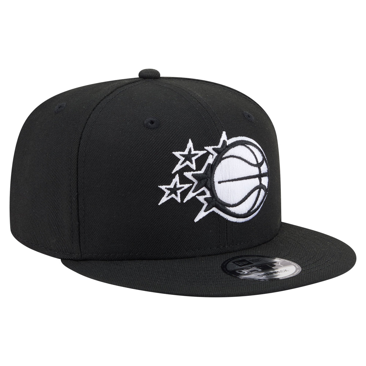 Men's Orlando Magic  New Era Black Team 9FIFTY Snapback Hat