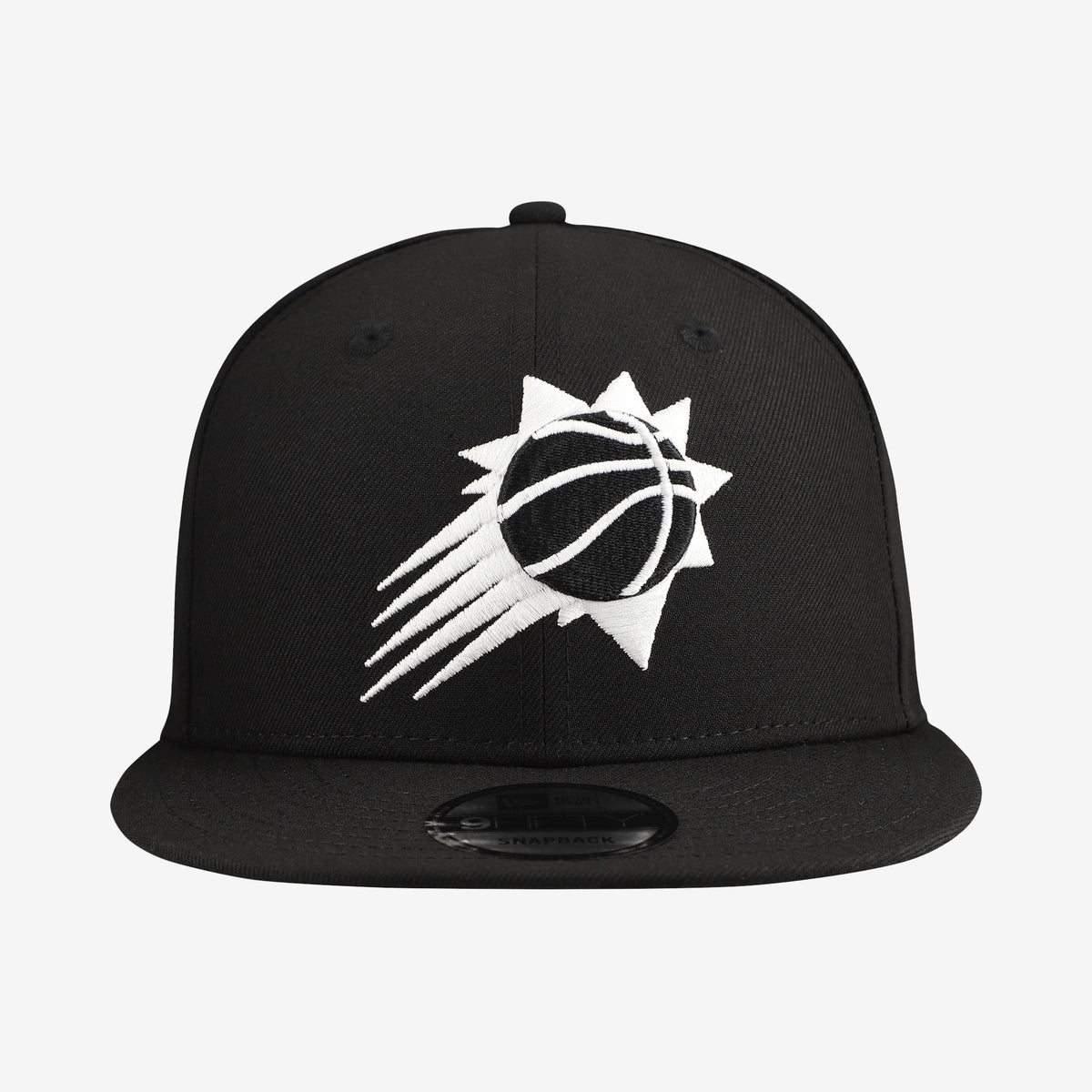 Men's Phoenix Suns  New Era Black Team 9FIFTY Snapback Hat