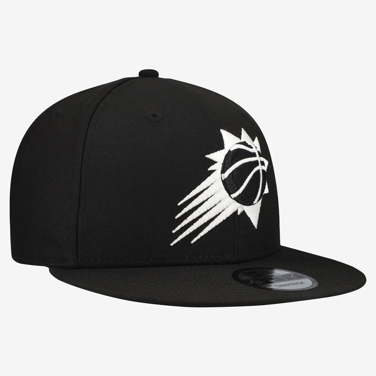 Men's Phoenix Suns  New Era Black Team 9FIFTY Snapback Hat
