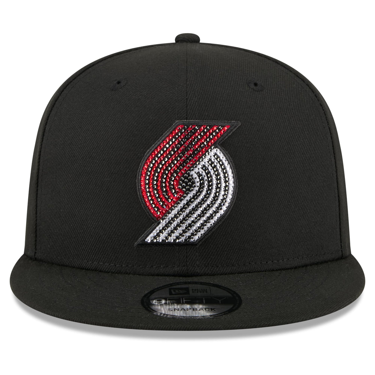 Men's Portland Trail Blazers New Era Black 2026 NBA Draft Crystal 9FIFTY Snapback Hat