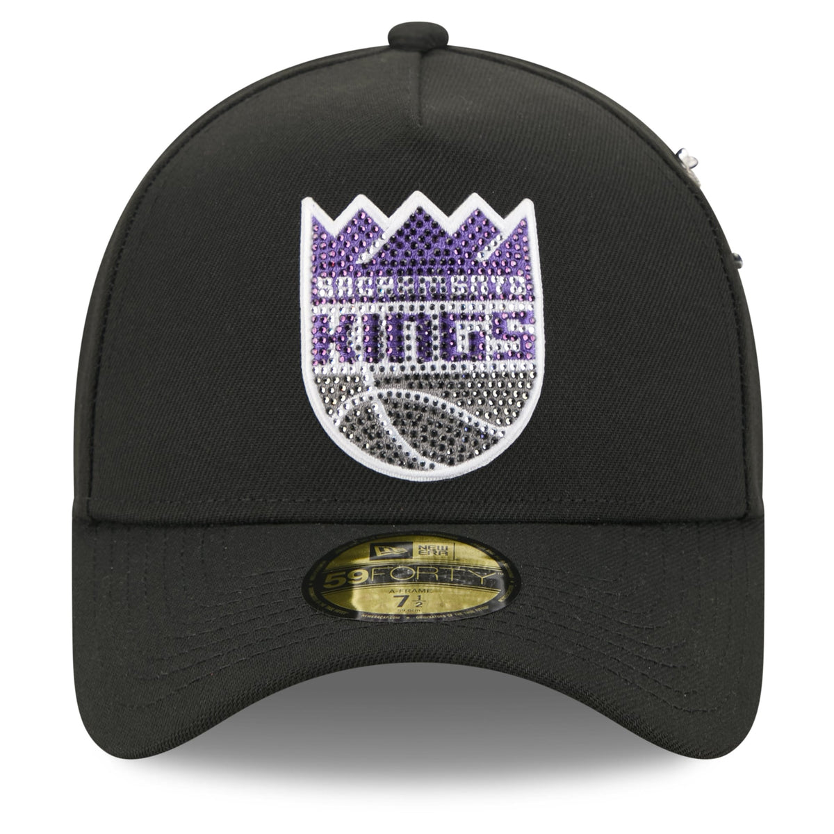 Men's Sacramento Kings New Era Black 2026 NBA Draft On-Stage Crystal A-Frame 59FORTY Fitted Hat