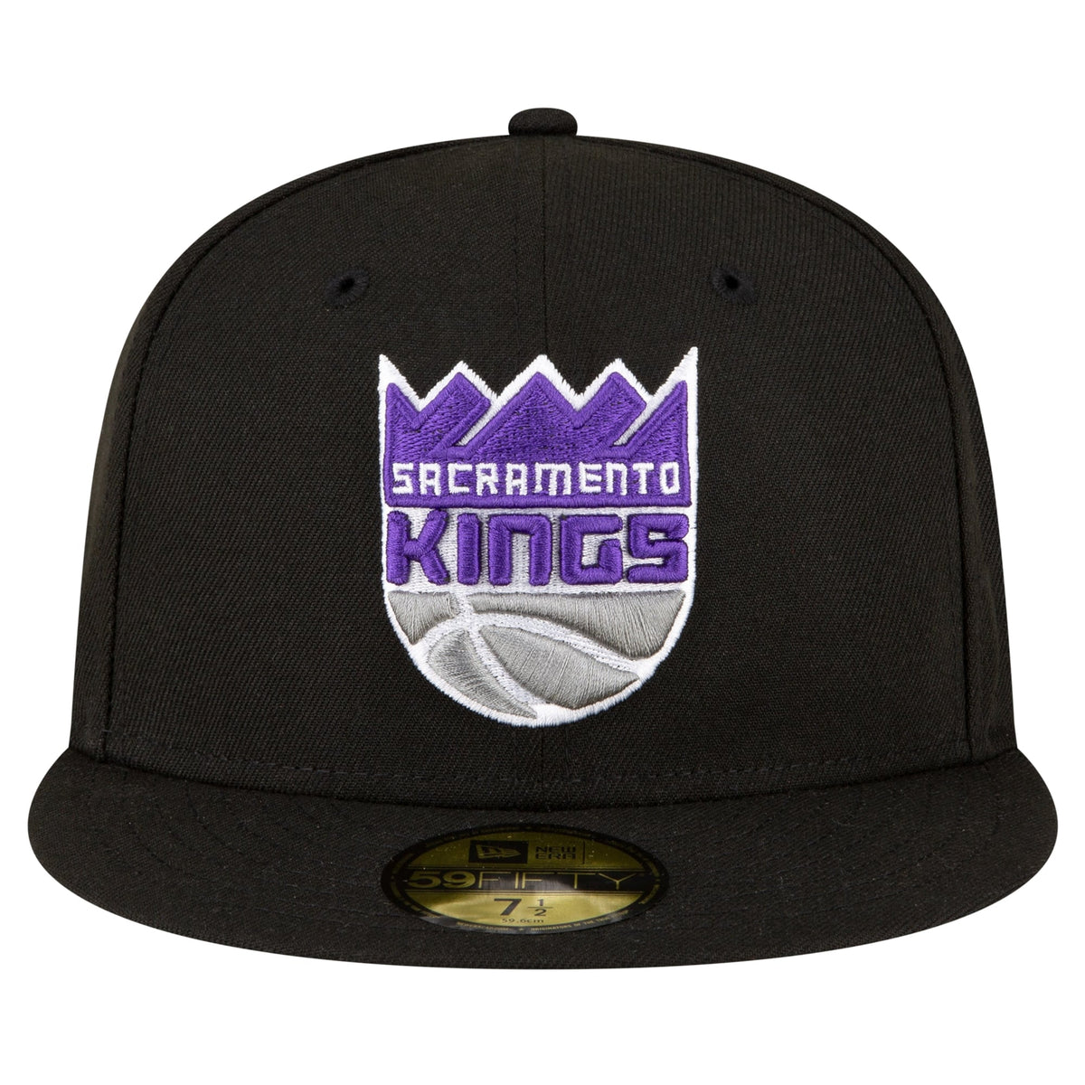 Men's Sacramento Kings New Era Black 59FIFTY Fitted Hat