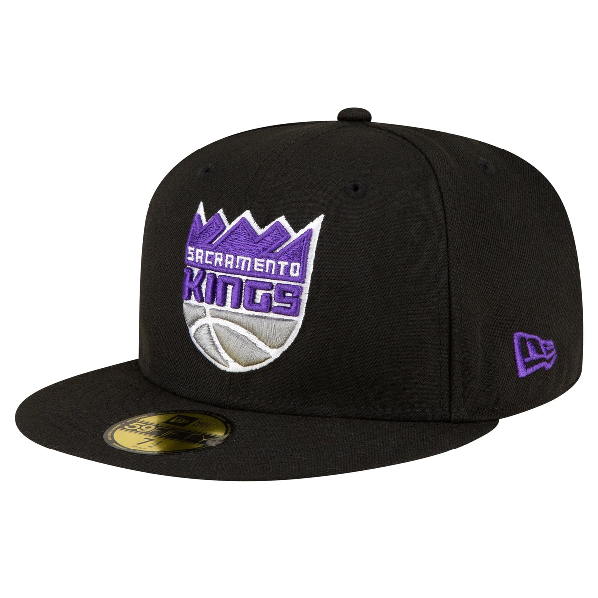 Men's Sacramento Kings New Era Black 59FIFTY Fitted Hat
