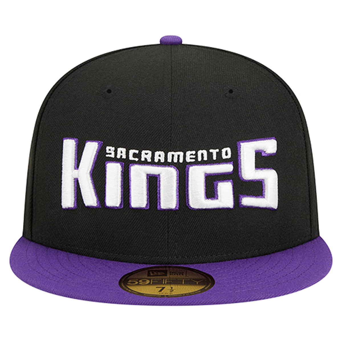 Men's Sacramento Kings  New Era Black Statement Edition Jersey Hook 59Fifty Fitted Hat