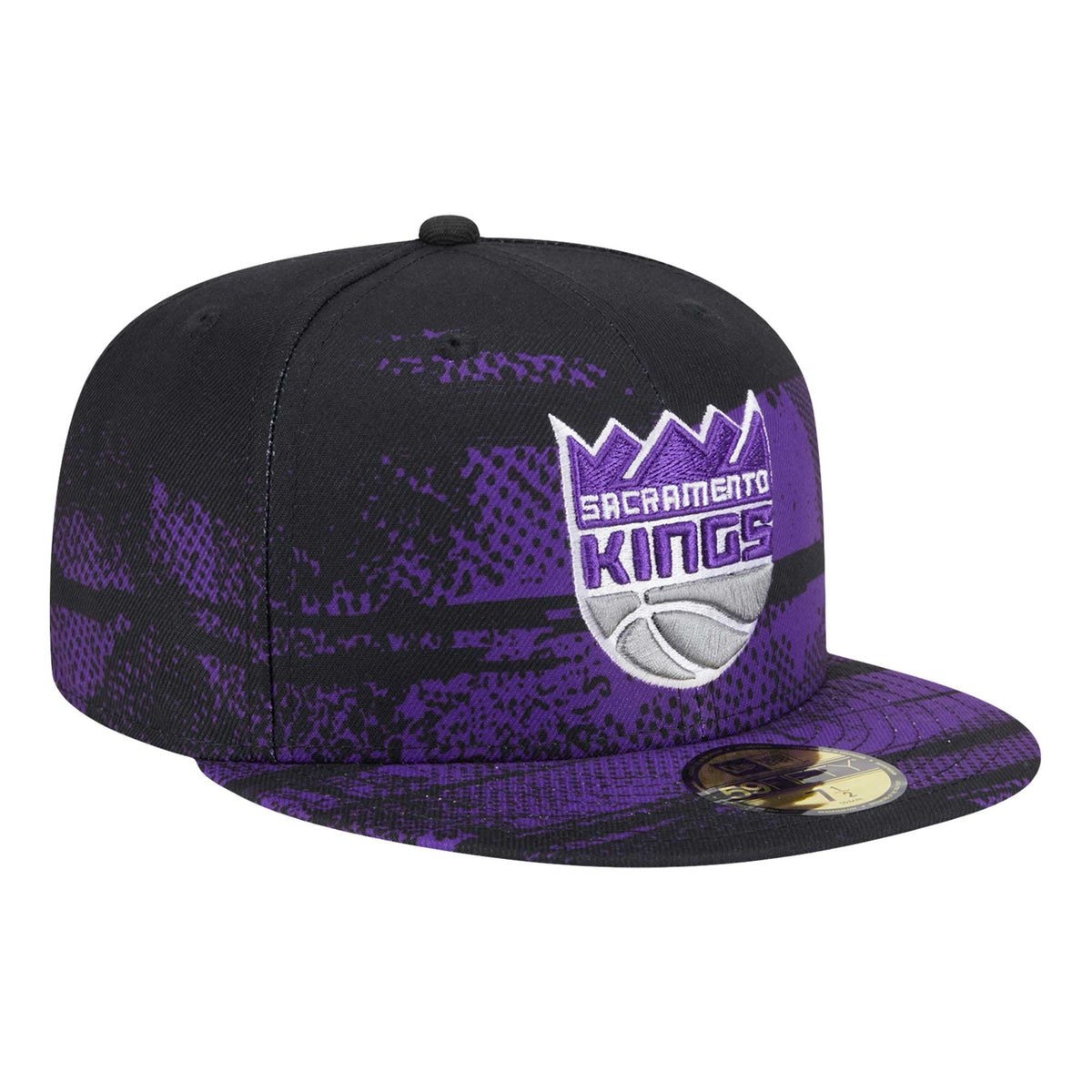 Men's Sacramento Kings New Era Black Tip-Off 59FIFTY Fitted Hat