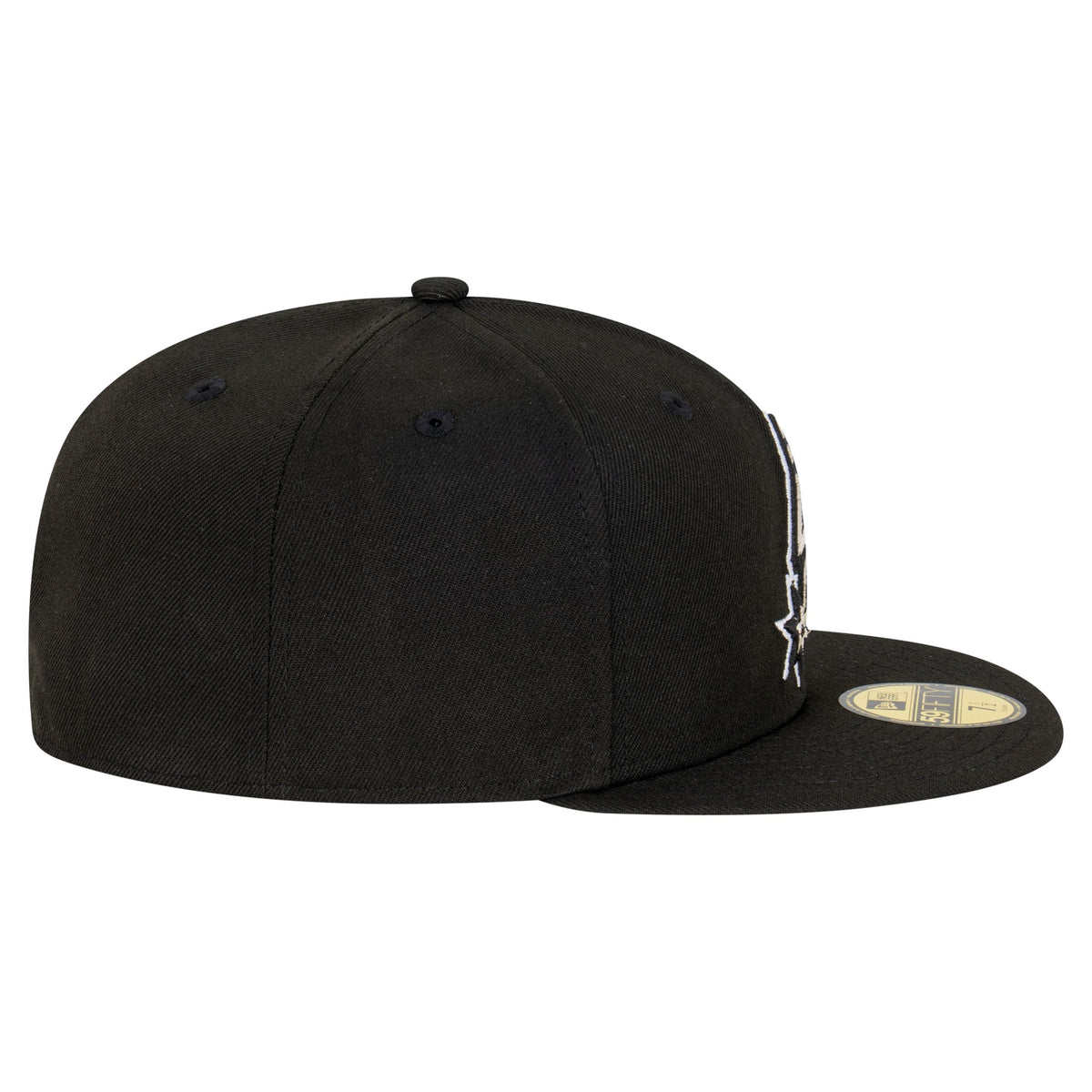 Men's San Antonio Spurs  New Era Black Team 59FIFTY Fitted Hat
