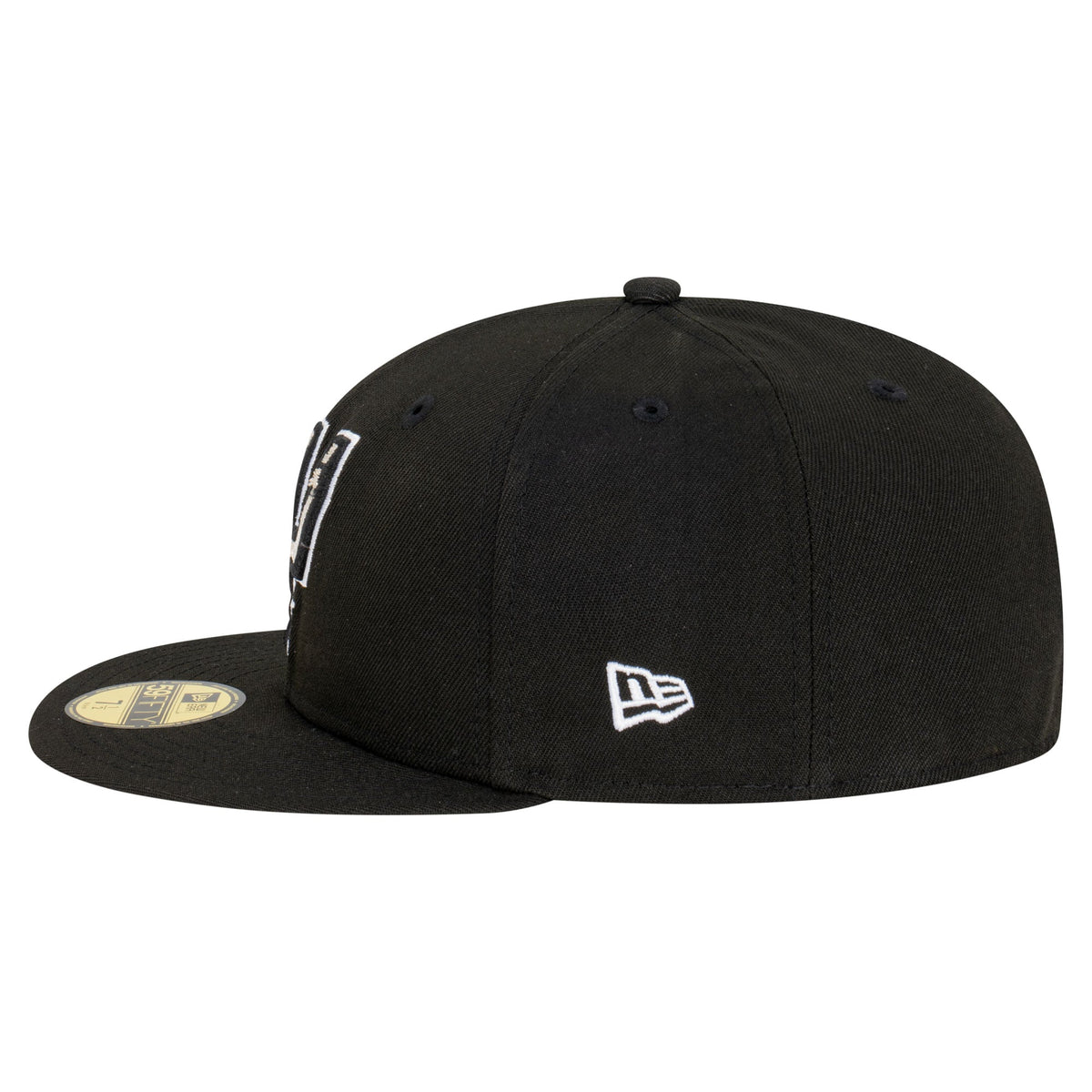 Men's San Antonio Spurs  New Era Black Team 59FIFTY Fitted Hat