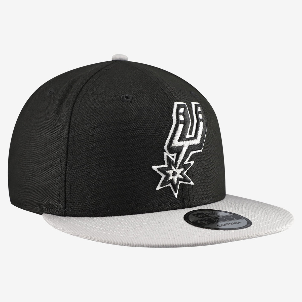 Men's San Antonio Spurs  New Era Black Two-Tone 9FIFTY Snapback Hat