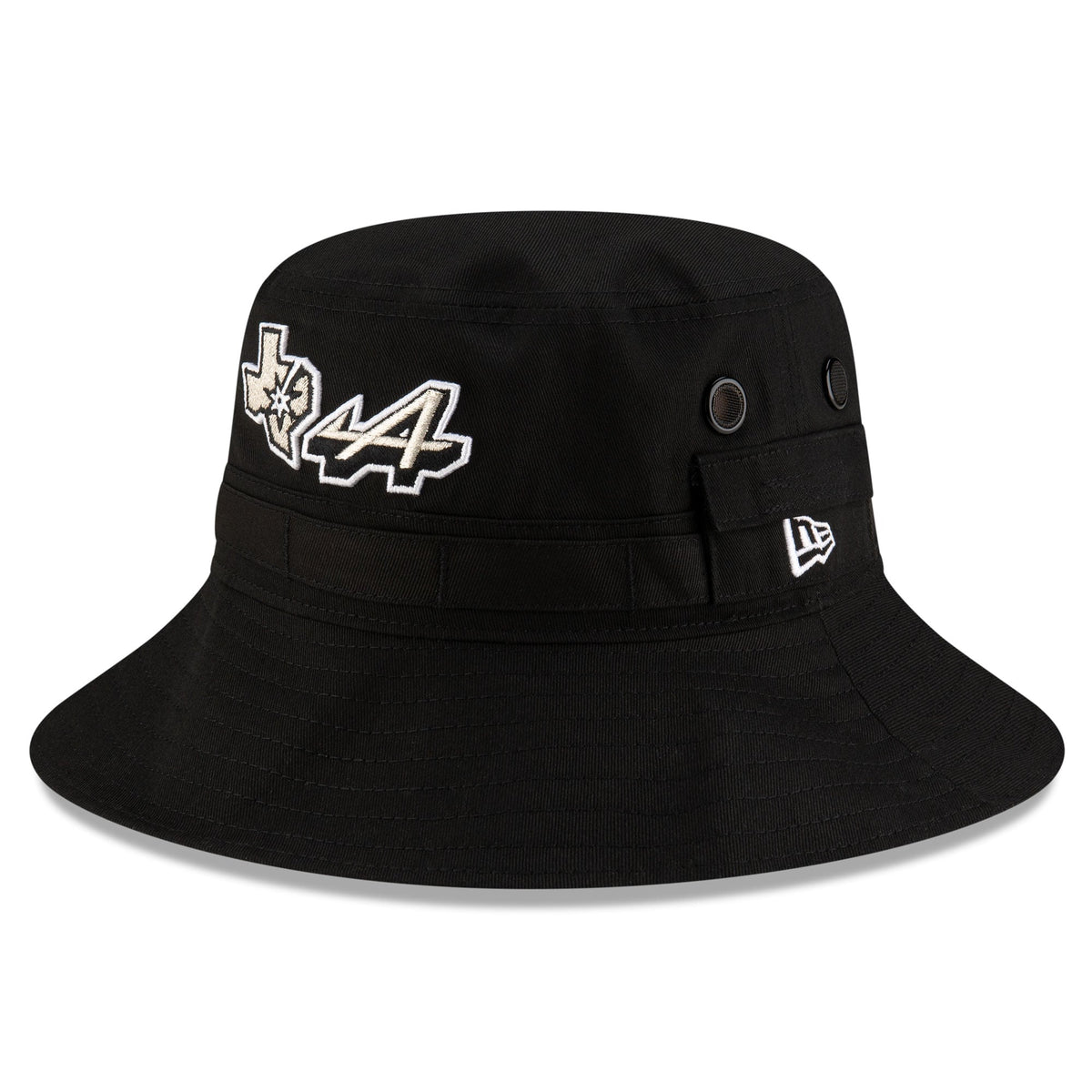 Men's San Antonio Spurs x Alpine New Era Black Adventure Bucket Hat