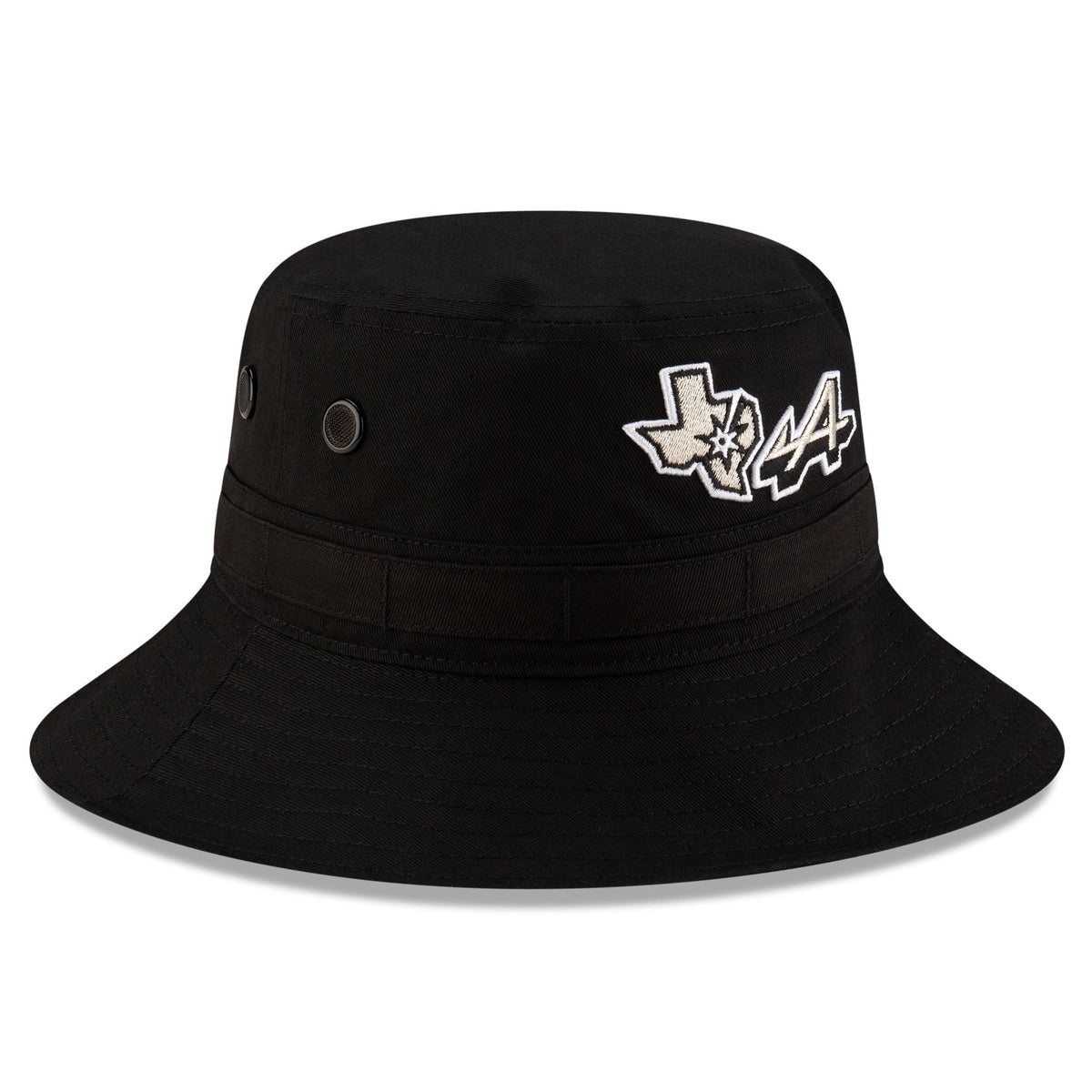 Men's San Antonio Spurs x Alpine New Era Black Adventure Bucket Hat