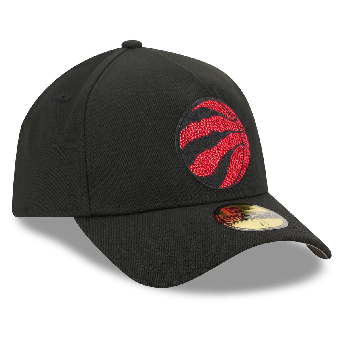 Men's Toronto Raptors New Era Black 2026 NBA Draft On-Stage Crystal A-Frame 59FORTY Fitted Hat