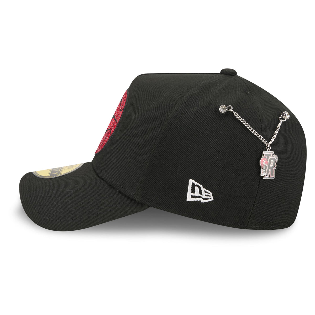 Men's Toronto Raptors New Era Black 2026 NBA Draft On-Stage Crystal A-Frame 59FORTY Fitted Hat