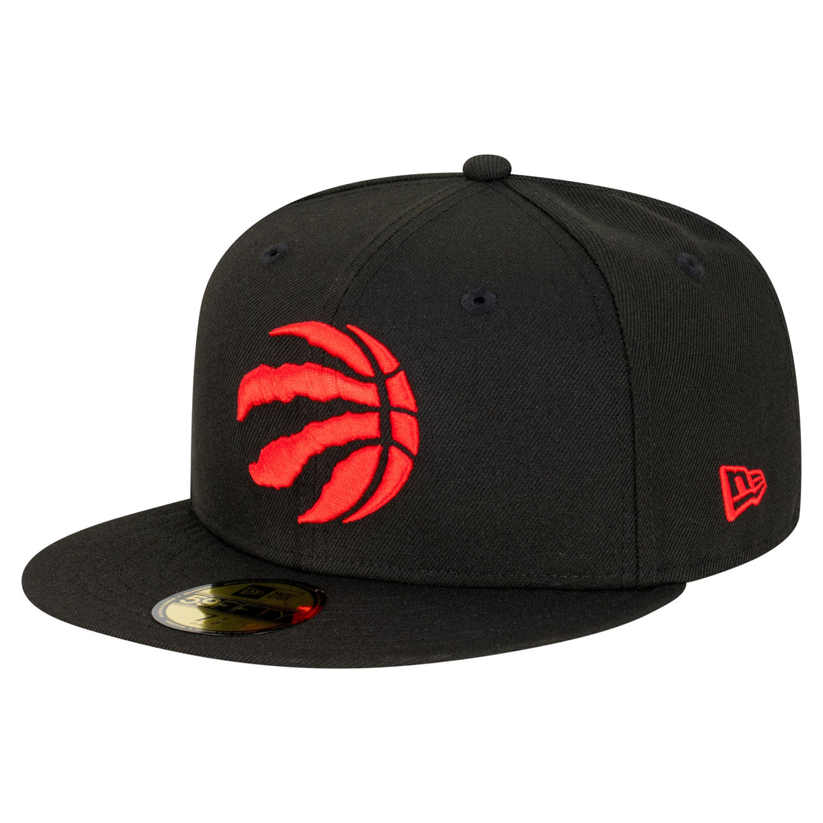 Men's Toronto Raptors  New Era Black Team 59FIFTY Fitted Hat
