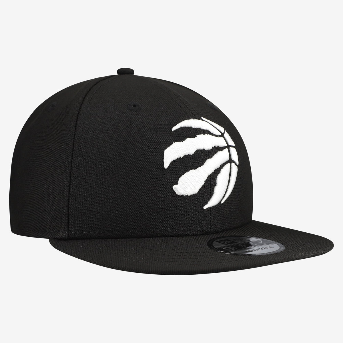 Men's Toronto Raptors  New Era Black Team 9FIFTY Snapback Hat