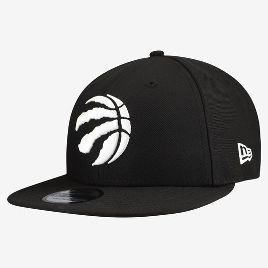Men's Toronto Raptors  New Era Black Team 9FIFTY Snapback Hat