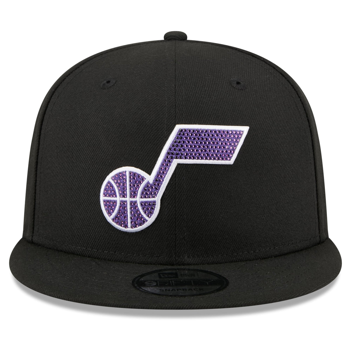 Men's Utah Jazz New Era Black 2026 NBA Draft Crystal 9FIFTY Snapback Hat