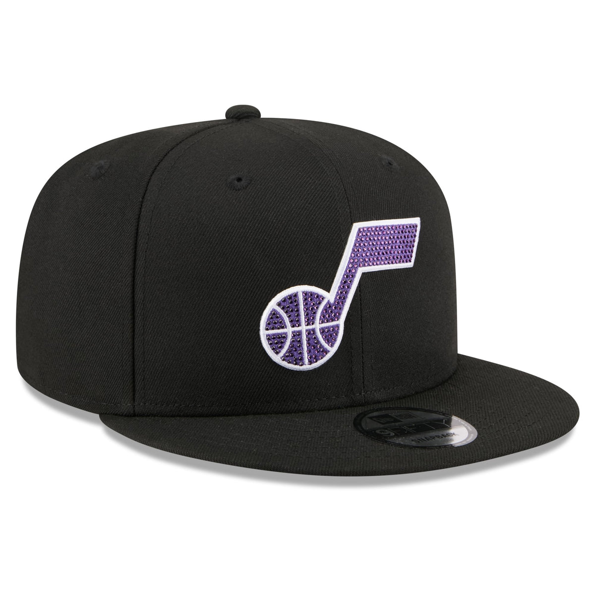 Men's Utah Jazz New Era Black 2026 NBA Draft Crystal 9FIFTY Snapback Hat
