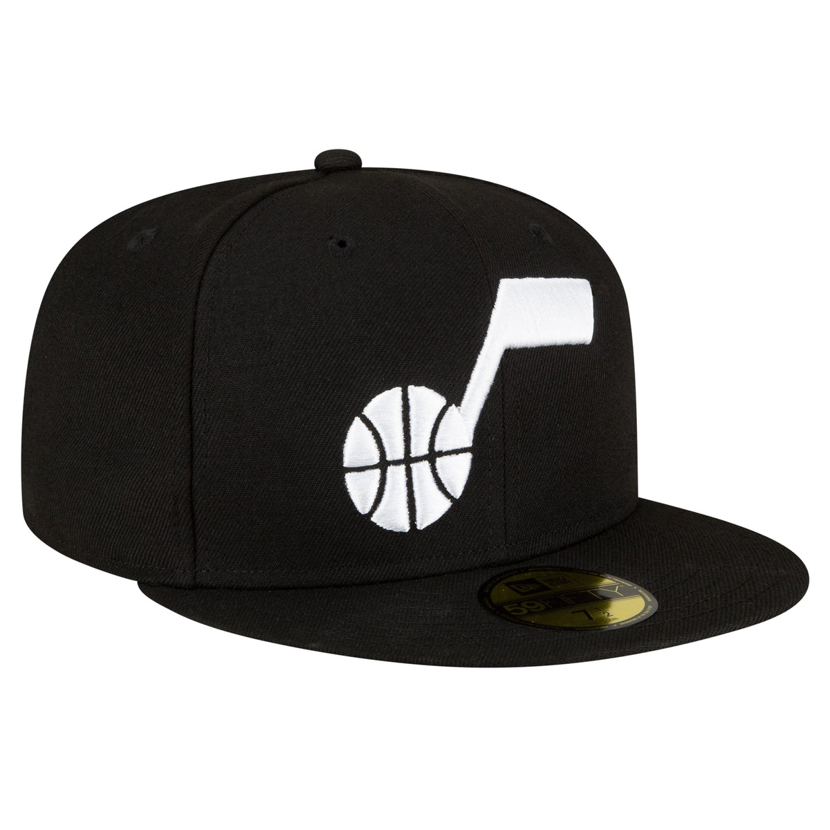 Men's Utah Jazz New Era Black 59FIFTY Fitted Hat