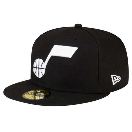 Men's Utah Jazz New Era Black 59FIFTY Fitted Hat