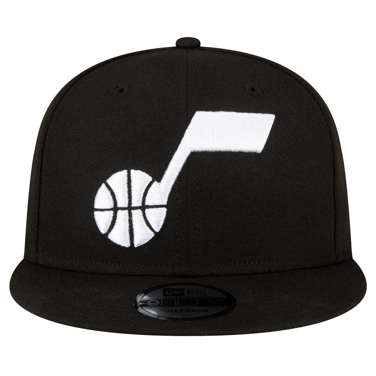Men's Utah Jazz New Era Black Official Team Color 9FIFTY Snapback Hat
