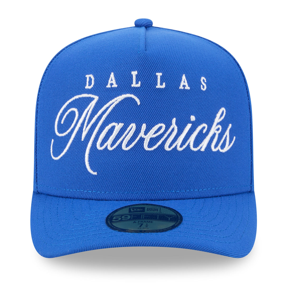 Men's Dallas Mavericks New Era Blue 2025 NBA Draft A-Frame 59FIFTY Fitted Hat