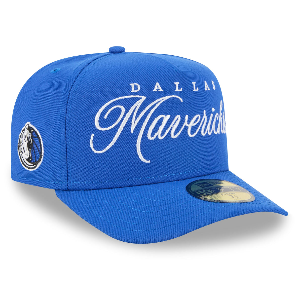 Men's Dallas Mavericks New Era Blue 2025 NBA Draft A-Frame 59FIFTY Fitted Hat