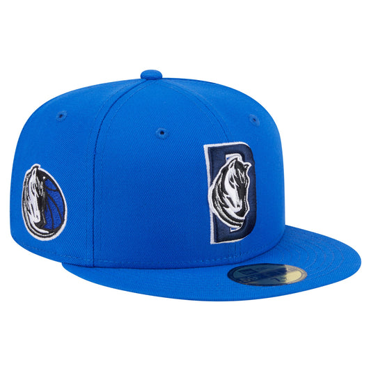 Men's Dallas Mavericks  New Era Blue Deceptor 59FIFTY Fitted Hat