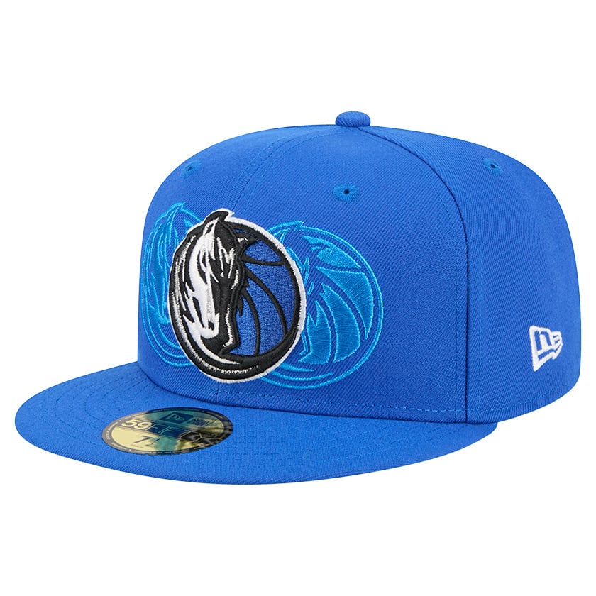 Men's Dallas Mavericks  New Era Blue Tri-Hit 59Fifty Fitted Hat