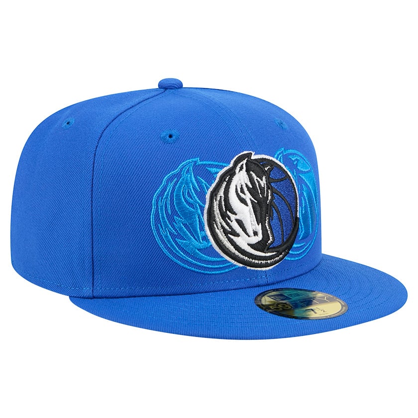 Men's Dallas Mavericks  New Era Blue Tri-Hit 59Fifty Fitted Hat