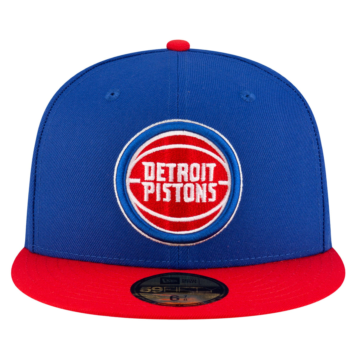 Men's Detroit Pistons  New Era Blue Two-Tone 59FIFTY Fitted Hat