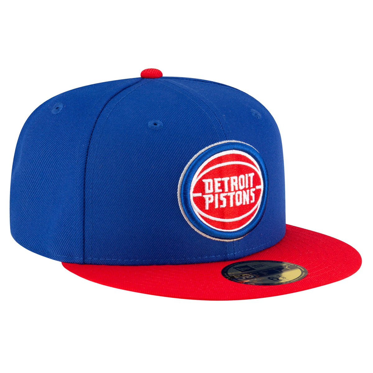 Men's Detroit Pistons  New Era Blue Two-Tone 59FIFTY Fitted Hat