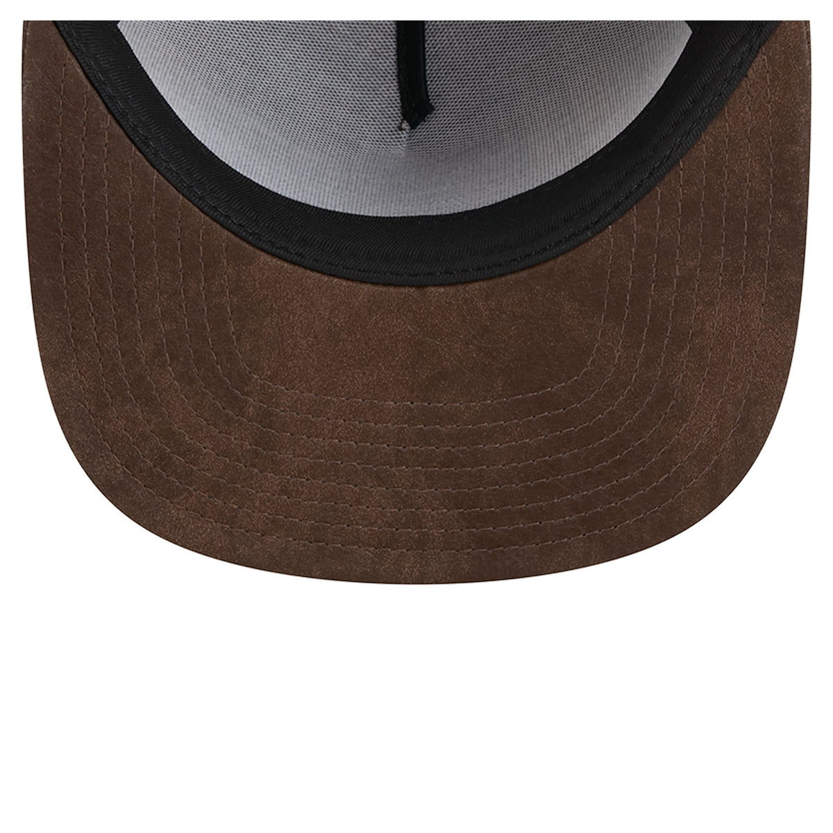 Men's Boston Celtics New Era Brown Plaid 9FIFTY A-Frame Adjustable Hat
