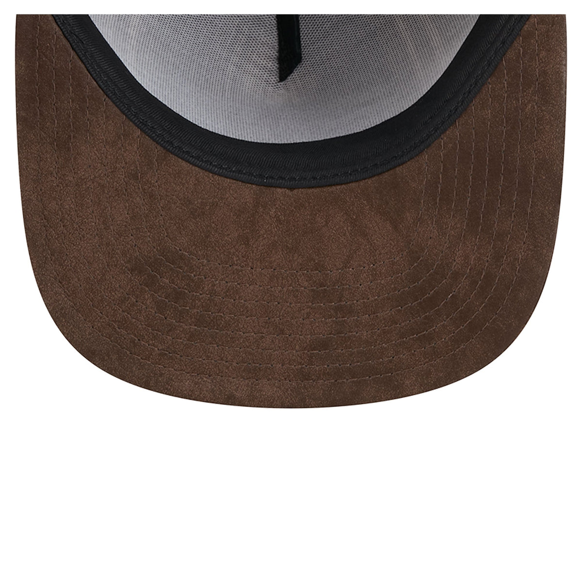 Men's Los Angeles Lakers New Era Brown Plaid 9FIFTY A-Frame Adjustable Hat